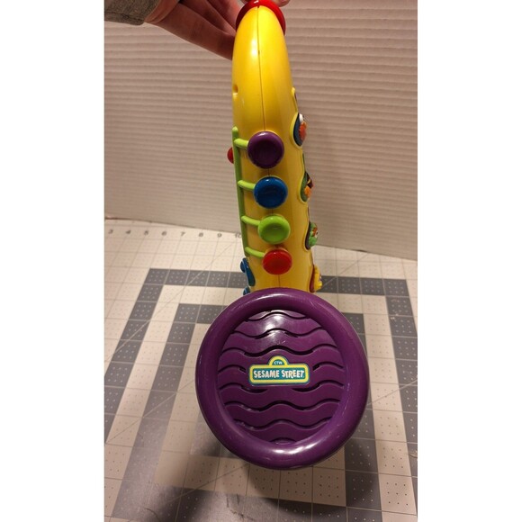 Vintage Mattel Sesame Street Cookie Monster Musical Saxophone toy Works - Picture 3 of 6